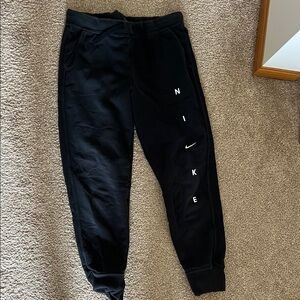 Nike Black Track Pants with Tapered Fit